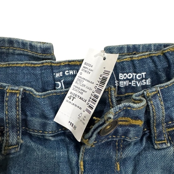 The Children’s Place Boys Bootcut Jeans 4T Butler Wash Denim NWT - Picture 5 of 5